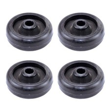 Set 4 Ruote Nylon per Tapis Roulant Esercizio Bici Attrezzatura Fitness Uso