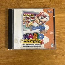 Vintage Mario Teaches Typing 2 PC Game CD-ROM 1996