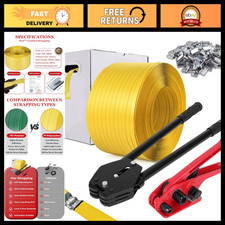 Poly Strapping Kit - 1/2" x 2600ft Packaging Banding Tool  Dispenser - 300 lbs