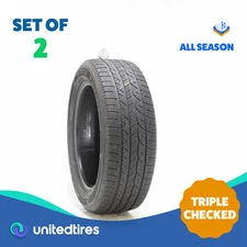 Set of (2) Used 235/55R19 Kelly Edge Touring A/S 101V - 7/32