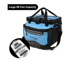 Titan by Arctic Zone 38 Can 25 Quart Iceless Soft Cooler With Ice Blanket NEW