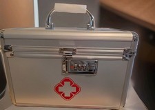 Medline Combination Medication Lock Box Holds Secure/Organized Up to 24 Bottles