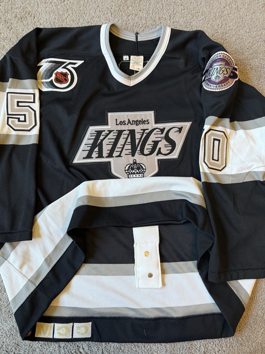 Game Worn Los Angeles Kings 1991-92 Mccosh LA Used Jersey Patch Chevy 54  Black