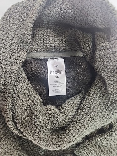 Members Mark grüner strukturierter Pullover mit Wasserfallausschnitt Damen Gr.XL kuschelig minimalistisch - Bild 8 von 8