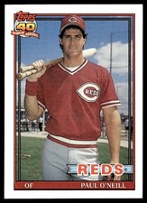 1991 Topps Paul O'Neill Cincinnati Reds #122