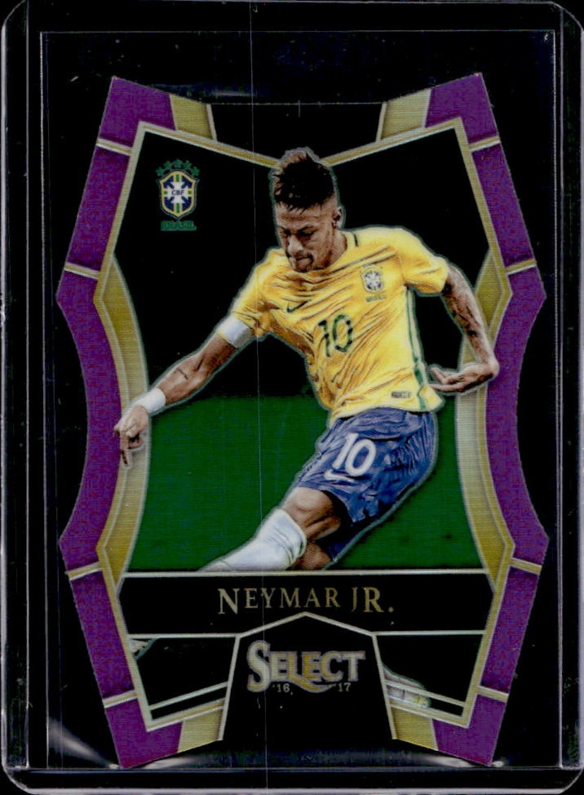 2016 Panini Select Neymar Jr. Purple Die Cut Mezzanine #/149 Brazil