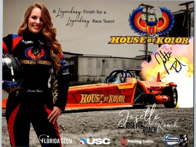 Josette Roach Hand Signed Autographed Hero Card - Auto Racing