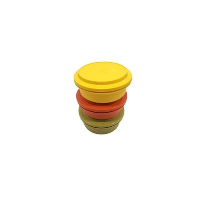 Tupperware Vintage 1970's Bowls lids serve as plates