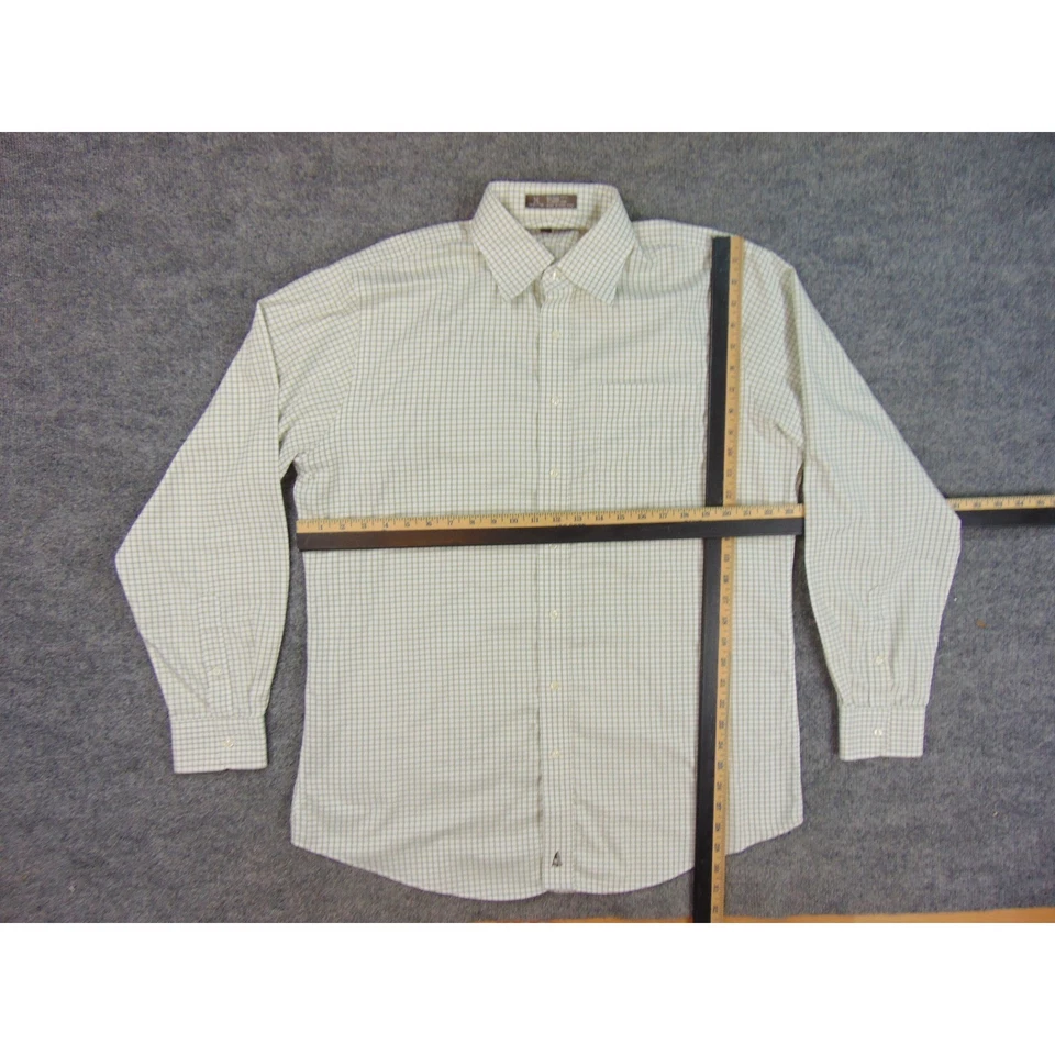 Camisa de vestir Nordstrom Smartcare a cuadros sin arrugas para hombre 16 1/2 36 manga larga Foto 4 de 4