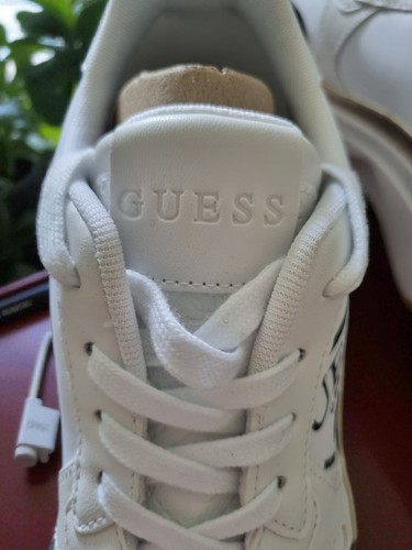 Zapatillas deportivas blancas/marrones GUESS para mujer UK 6, con logotipo de Calebb5 - Imagen 6 de 10