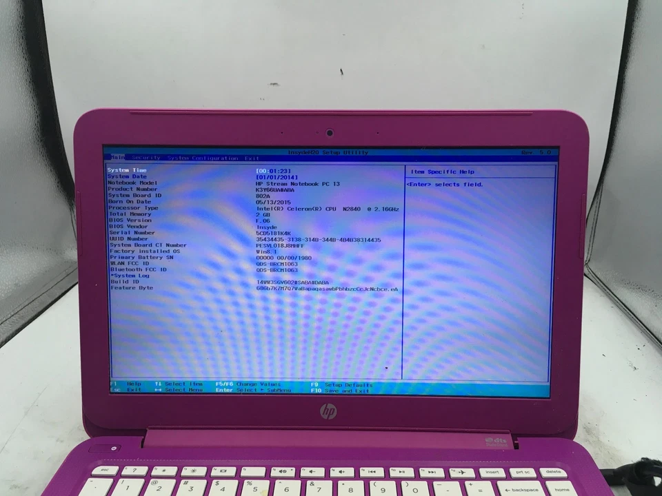 HP STEAM 13 NOTEBOOK - BOOTS TO BIOS - INTEL CELERON N2840 - 2GB RAM - READ - BB - Image 2 of 4
