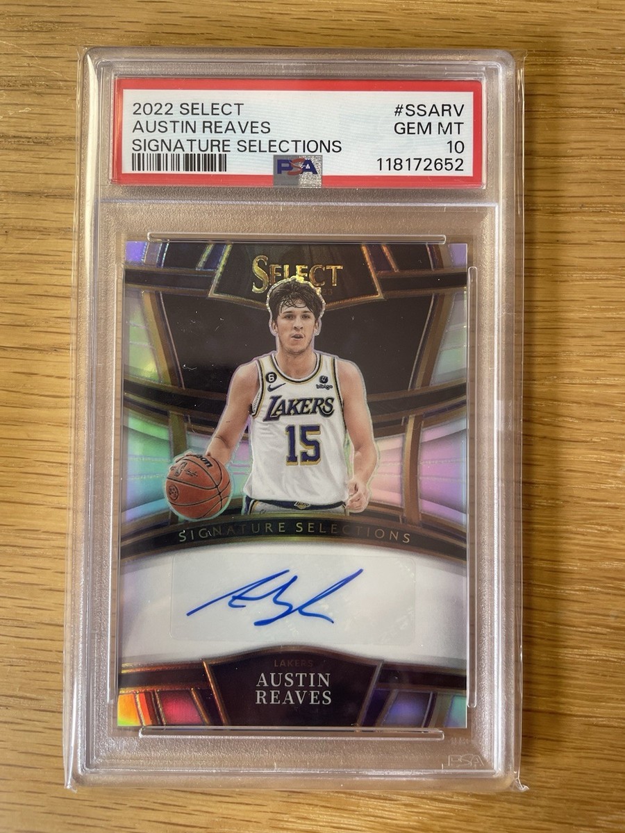 2022-23 Panini Select Austin Reaves Signature Selections Silver