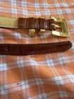 Kenneth Cole New York Women's K1611 S Genuine Italian Calfskin Belt Gold Buckle — photo 4