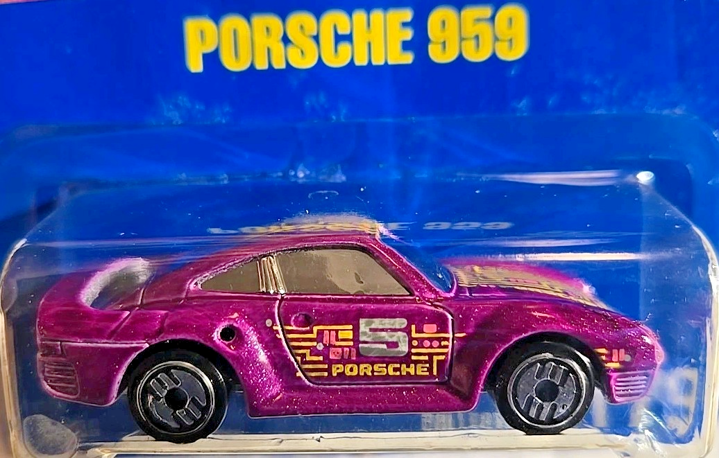 Mattel Hot Wheels Speed Points Blue Card Purple Porsche 959 #179