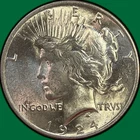 1924 Peace Dollar Choice Brilliant Uncirculated BU Coin #43195