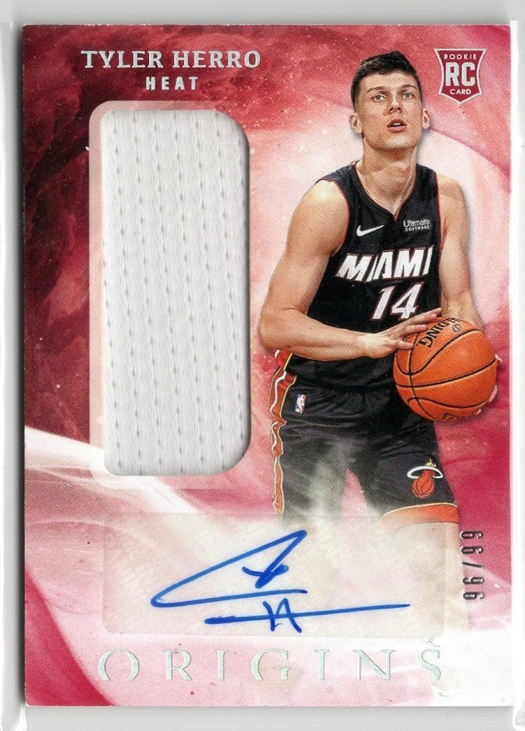 その他 Tyler Herro RC auto ORIGINS 2019-20 Panini Origins - Rookie Jersey Autographs Tyler Herro #177