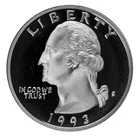 1993  S SILVER  PROOF QUARTER
