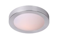 Deckenlampe Bad Chrom Blendarm Rund IP44 H:9 Cm E27 Deckenleuchte Badezimmer
