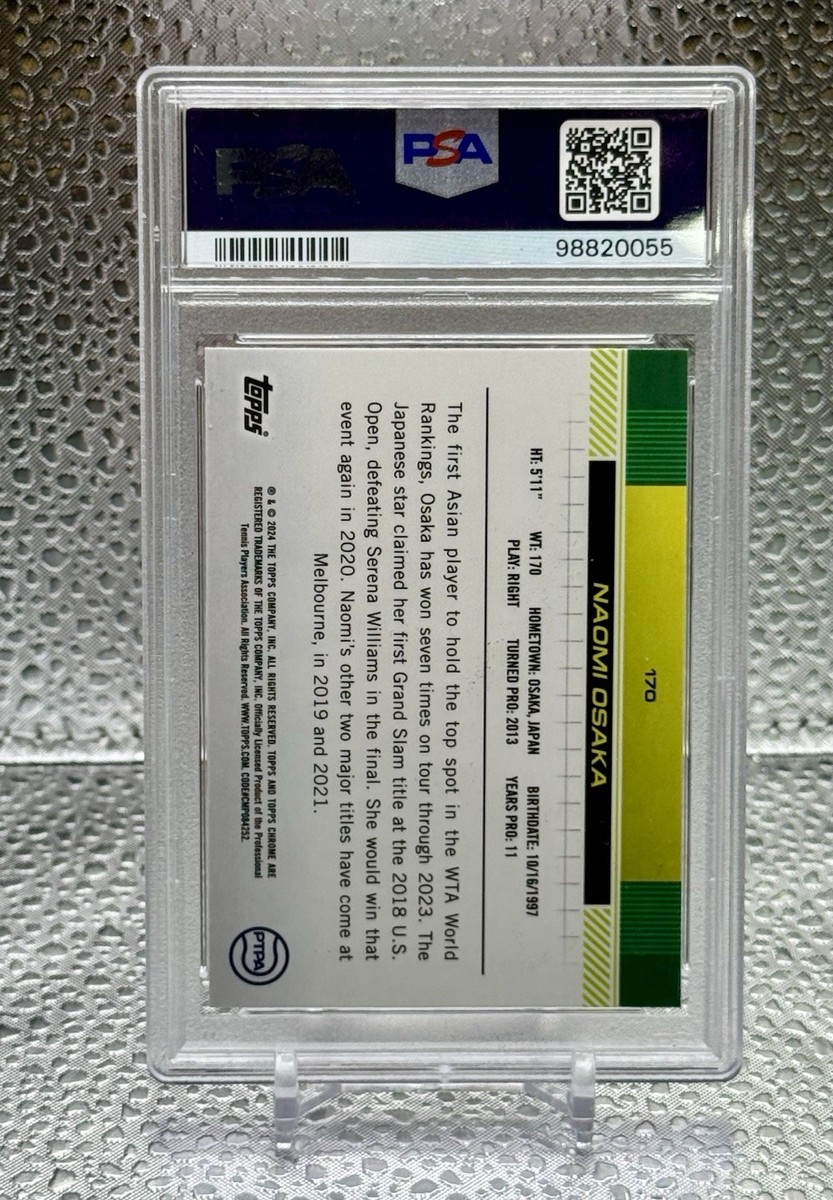 2024 Topps Chrome Naomi Osaka Orange Refractor #/25 PSA 10 | eBay