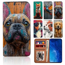 Graffiti Animal Design Leather Cover Case For Huawei P20/P30/P Smart/NOVA 5T