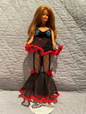 ONE OF A KIND 1966 Barbie doll custom outfit made by designer- Barbara Streisand