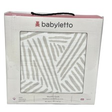 Babyletto Muslin Quilt 100 Organic Cotton 50x50" Baby Crib Sheet New