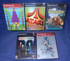 PS2 NEW; We Love Katamari, Atari Anthol, Scooby-Doo, Fantavision,Kingdom Hearts2