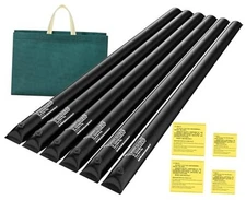 10 Ft Pool Water Bags,Upgraded 0.8mm Thicker Winter Water Tube 10FT-6pack Black