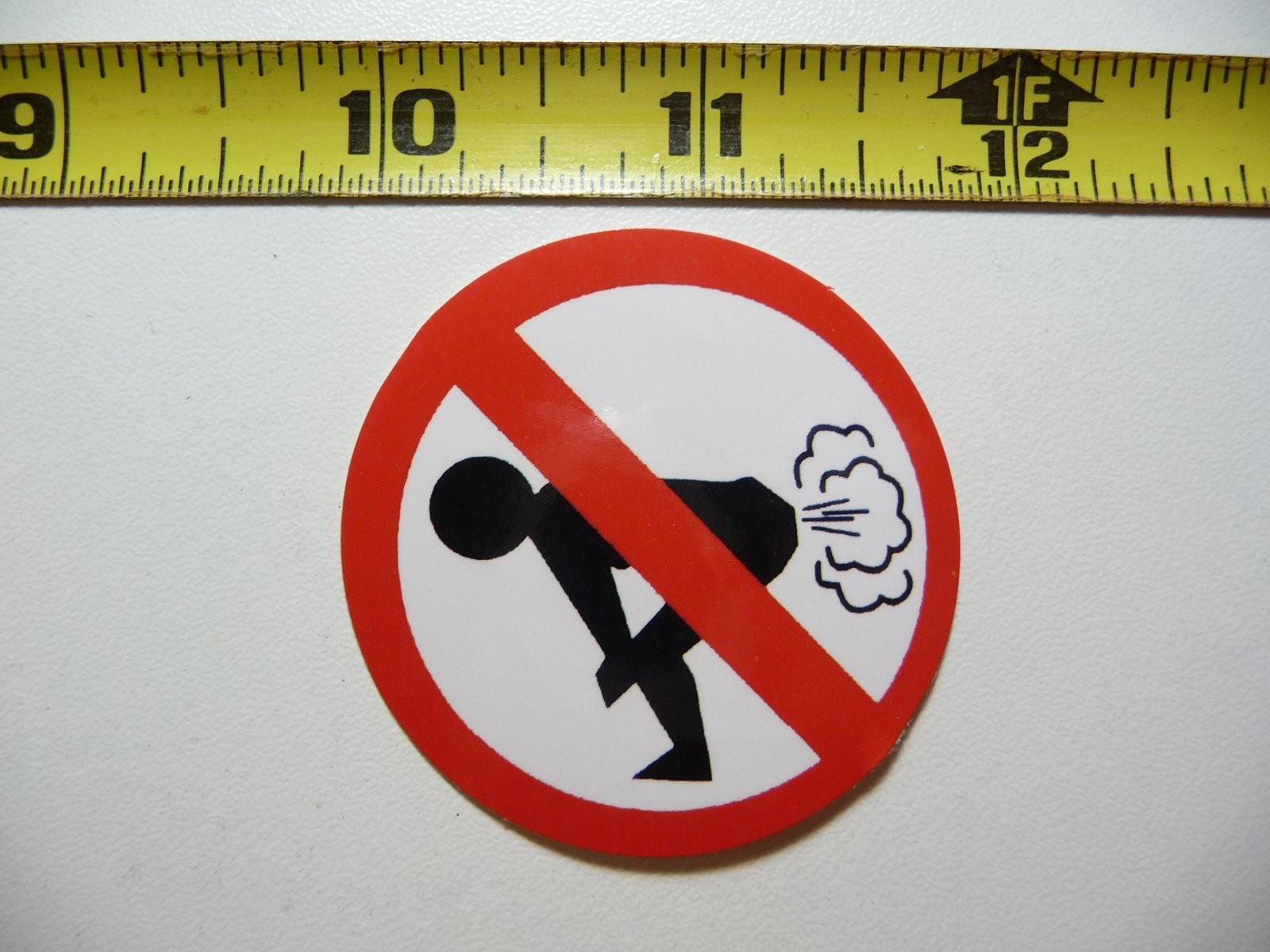 No Loud Farts Allowed at Work Prohibited Job Decal Sticker