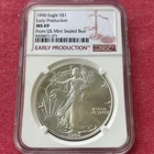 🇺🇸1990 Silver Eagle-Early Production-NGC MS69-Struck In 89’🦅