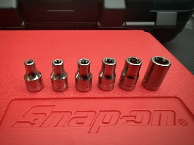 Snap On 6 Stck. 1/4'' Antrieb Low-Profile Inverted TORX  Steckschlüsselsatz (E4-E10)