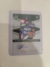 2016 Donruss Elite #TCA-CP C.J. Prosise Turn of the Century Autographs Green RC