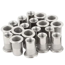 20Pcs 3/8-16 Stainless Steel Rivet Nuts Nutsert Threaded Rivet Insert Rivnuts