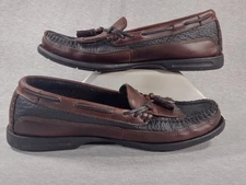 Sperry Top-sider Tasseled Kilties Boat Shoes Mens 10.5 M Blue/Brown Leather