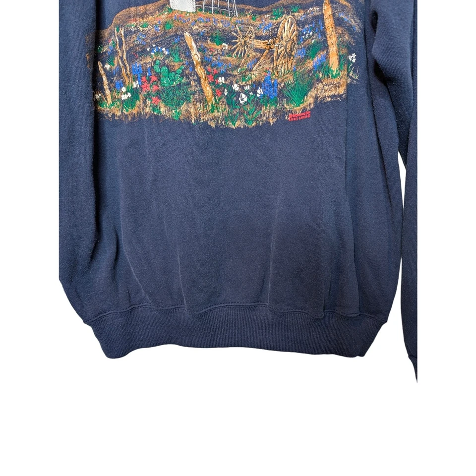 Sudadera Western Vintage Para Mujer Talla XL Paisaje Western Prairie Country Foto 4 de 4