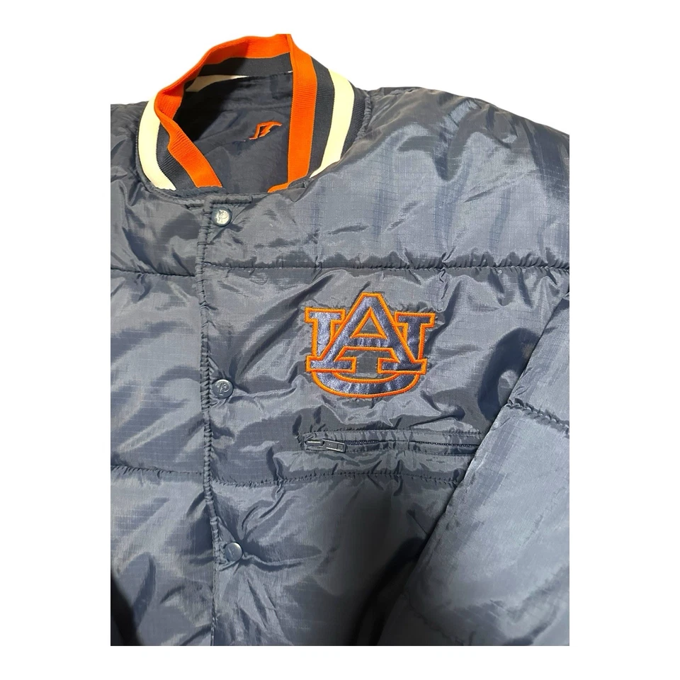 Vintage Auburn Tigers Pro Player REVERSABLE Puffer Jacket Football Size Large - Image 2 of 4