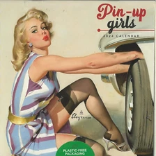 Pin-up Girls  2024 Art of Gil Elvgren Mini Calendar Sealed Plastic Free
