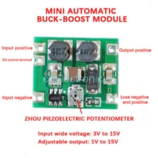 Mini Automatic Buck-Boost Regulator Module Input DC3V-15V Output DC1V-15V NEW