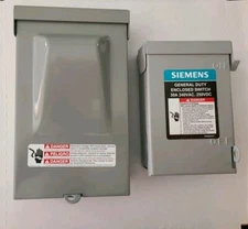 Siemens WNC2060 60-Amp, 240V Pull Out AC Disconnect, Non-Fused & General Duty 