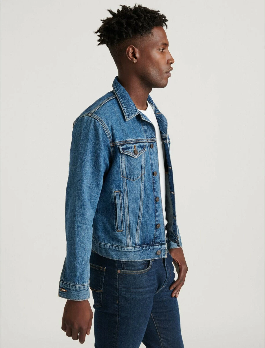 Tecovas | Men's Denim Trucker Jacket | Dark Blue L