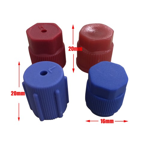 R134a Car Air Conditioning Valve Core A/C System Caps Kit With Remover Tool - Picture 3 of 12