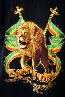 Vintage Bob Marley Rasta Jamaica Lion Reggae T Shirt The Roxx Mens Medium