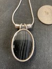 Elegant Scottish Agate Artisan Sterling Necklace with Ring From Film Collection — photo 8