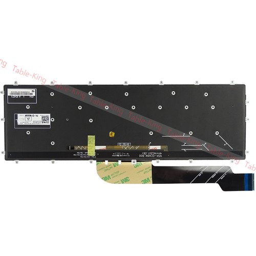 Latin Spanish Blue Backlit Keyboard For Dell G5 15 5500 G5 15 5587 G5 15 5590 - Afbeelding 2 van 5
