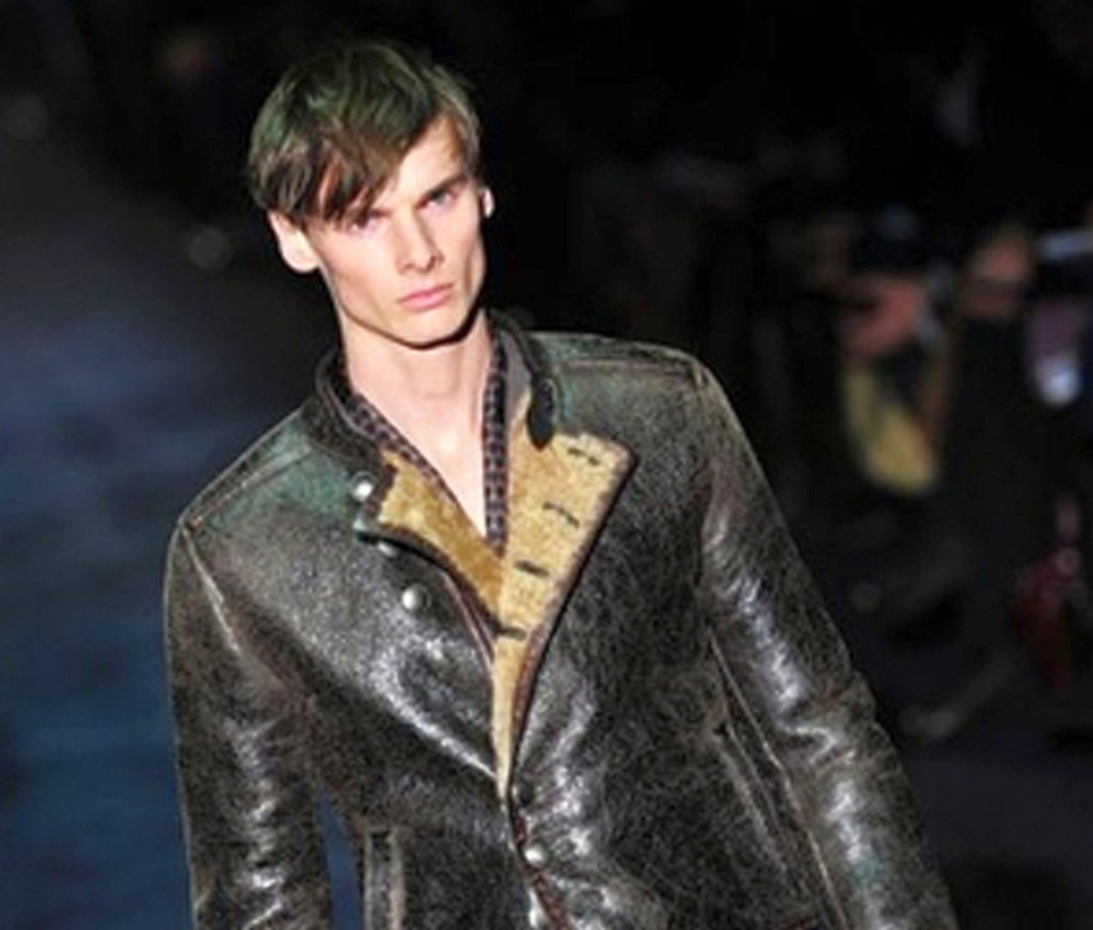 希少GUCCI ライダース Gucci Jacket Leather Biker Studded Embroidered Fringe Moto