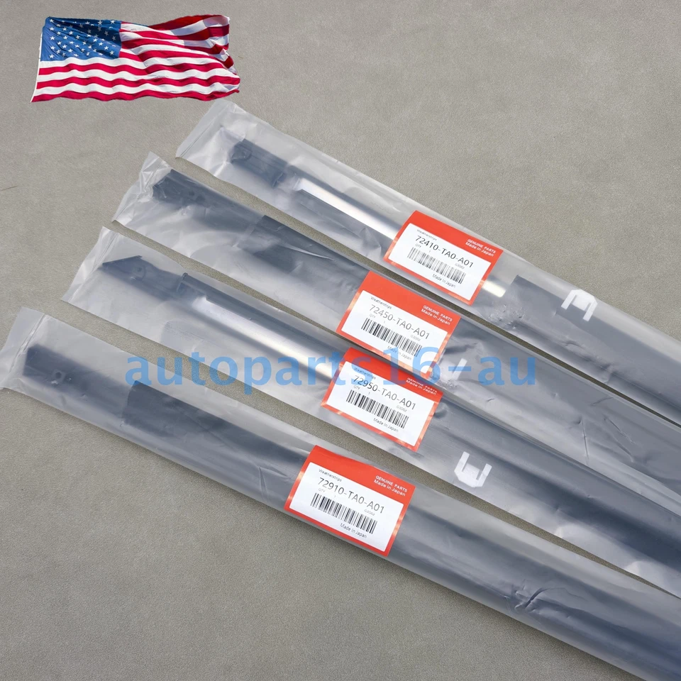 New Weather Strip Outside Window Moulding Trim Seal Belt For Honda Accord 08-12 - Image 4 of 4