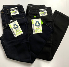 D JEANS Ankle Recycled Denim High Waist 26 inch Inseam Super Dark Wash or Black