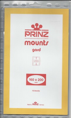 10 Prinz CLEAR Mounts 160 x 200 UN, Israel Sheet FREE U.S. Shipping w/$60 Order