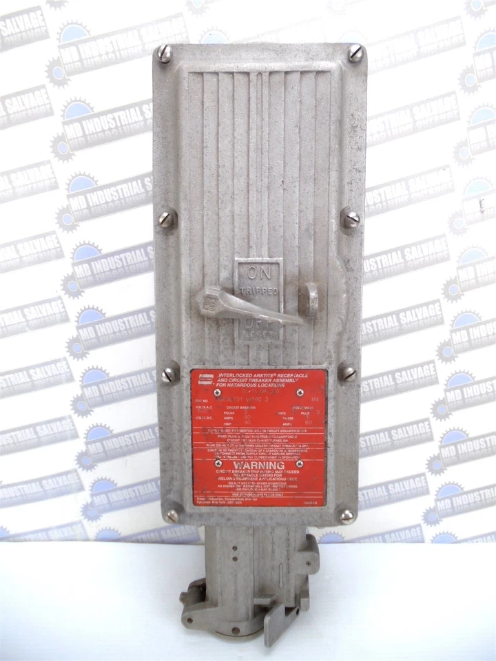 Crouse Hinds - DBR56731 WT90-3 - ARKTITE INTERLOCK RECEPTACLE BREAKER 60A/90A - Image 3 of 4