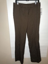 Evan-Picone Womens Brown Herringbone Dress Pants Sz 6 NWT